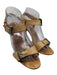 Manolo Blahnik Shoe Size 39.5 Beige Leather Buckle Sandals Beige / 39.5