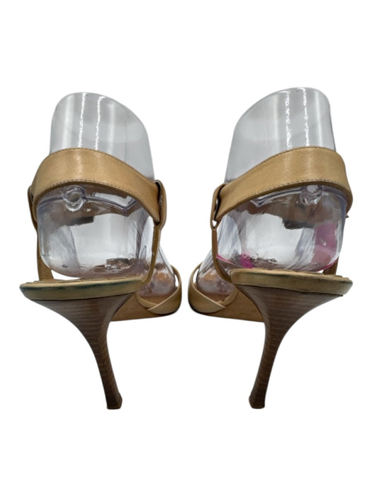 Manolo Blahnik Shoe Size 39.5 Beige Leather Buckle Sandals Beige / 39.5