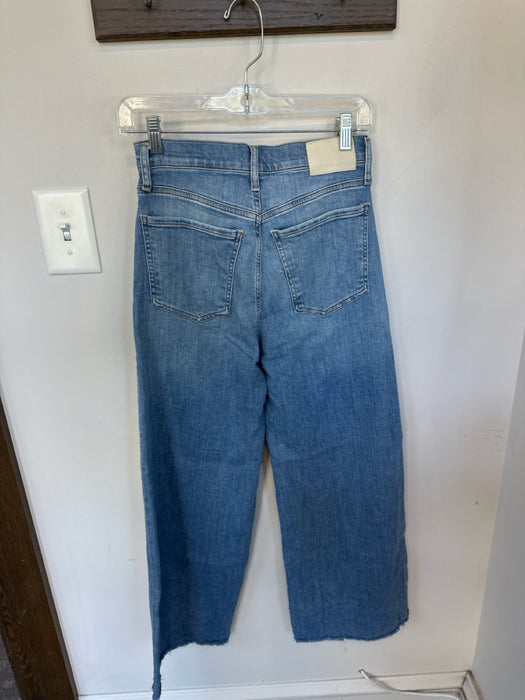 Citizens of Humanity Size 25 Med Light Wash Cotton Blend High Waist Jeans