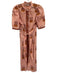 Alix of Bohemia Size XS Pink & Orange Cotton Floral 1/2 Sleeve Tie Waist Dress Pink & Orange / XS