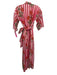 Maison Marigold Size S White, Pink & Red Cotton Striped Floral Wrap Dress White, Pink & Red / S