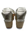 See By Chloe Shoe Size 40 Gold & Beige Leather Upper Metallic Wedge Sandals Gold & Beige / 40