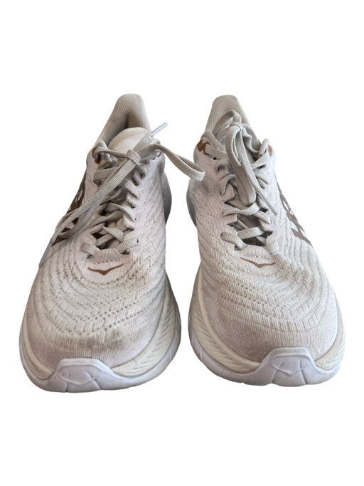 Hoka Shoe Size 6 White Fabric Lace Up Low Top Almond Toe Shoes White / 6