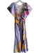 La Ligne Size Large Multi Cotton Tiered Maxi Geometric Print Dress Multi / Large