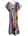 La Ligne Size Large Multi Cotton Tiered Maxi Geometric Print Dress Multi / Large