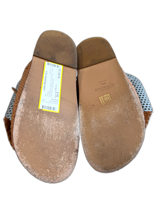 Alexandre Birman Shoe Size 36.5 Light Brown Leather Knot Detail 2 Strap Shoes Light Brown / 36.5