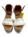 See By Chloe Shoe Size 36 Beige & Tan Leather & Fabric Wedge Platform Shoes Beige & Tan / 36