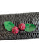 Miu Miu Black & Red Leather Square Quilted cherry detail Cross Body & wallet Bag Black & Red / S