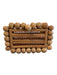 Cult Gaia Tan Rattan Rectangle Hinged Balls Bag Tan / Small