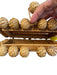 Cult Gaia Tan Rattan Rectangle Hinged Balls Bag Tan / Small