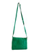 J Crew Kelly Green Leather Flap Twist Lock Shoulder & Crossbody Strap Bag Kelly Green / Small
