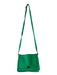 J Crew Kelly Green Leather Flap Twist Lock Shoulder & Crossbody Strap Bag Kelly Green / Small