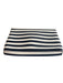 J Crew Navy & white Leather Envelope Flap Magnetic Close Clutch Bag Navy & white / Small