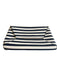 J Crew Navy & white Leather Envelope Flap Magnetic Close Clutch Bag Navy & white / Small