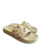 Tory Burch Shoe Size 6 Vanilla Leather Gold hardware Open Toe & Heel Stars Shoes Vanilla / 6