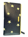 Kate Spade Navy & white Leather Stars Zip Pocket Snap Closure Wallets Navy & white