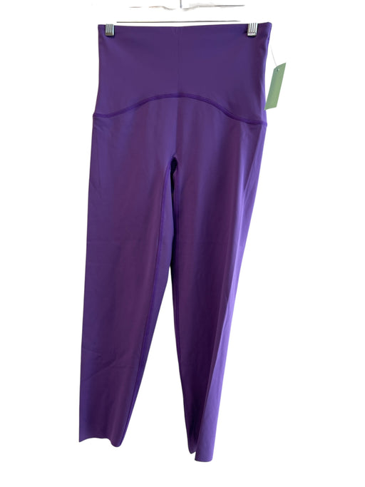 Spanx Size M Purple No Fabric Tag High Waist solid color Elastic Waist Leggings Purple / M