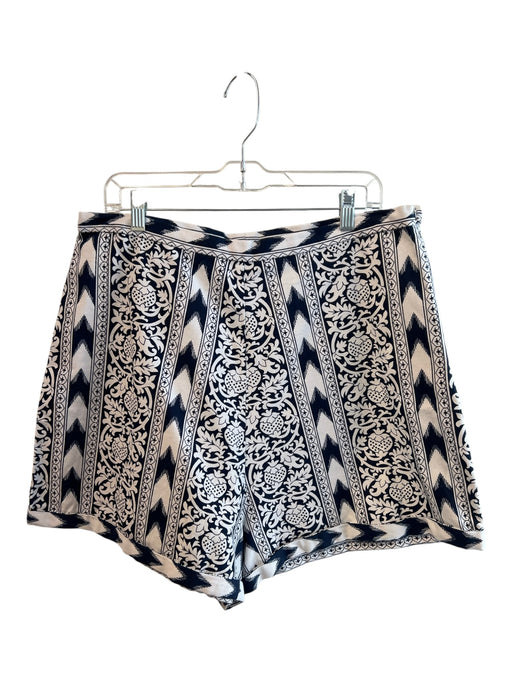 Julia Amory Size XL Navy & white No Fabric Tag High Rise Abstract Print Shorts Navy & white / XL