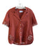 Tanya Taylor Size XS Burnt Orange Cotton Button Down Collared Hi Lo Top Burnt Orange / XS