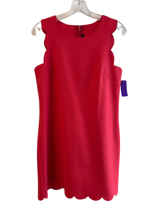 J. Crew Size 6 Red Polyester Blend Sleeveless Ankle Length Scallop Hem Dress Red / 6