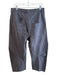 Nili Lotan Size 8 Dark Grey Cotton Blend Zip Up Barrel Leg High Rise Pants Dark Grey / 8