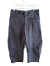 Nili Lotan Size 8 Dark Grey Cotton Blend Zip Up Barrel Leg High Rise Pants Dark Grey / 8