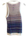 Veronica Beard Size M Purple & White Viscose & Polyester Stripped Detail Top Purple & White / M