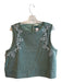 Julia Armory Size XL Green & White Cotton Sleeveless Embroidered Skirt Set Green & White / XL