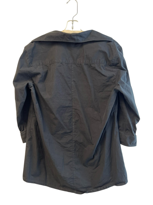 Ann Mashburn Size L Black 100% Cotton Collared Above Knee 1/2 sleeve Tunic Black / L