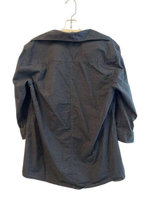 Ann Mashburn Size L Black 100% Cotton Collared Above Knee 1/2 sleeve Tunic Black / L
