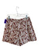 Julia Amory Size M White, Beige & Red Cotton High Rise Paisley Print Shorts White, Beige & Red / M