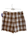 Veronica Beard Size 14 Beige, Pink & White Cotton Blend High Rise Flannel Shorts Beige, Pink & White / 14