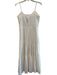 Veronica Beard Size L White Cotton Sleeveless Maxi Side Zip Dress White / L