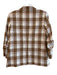 Veronica Beard Size 12 Cream, Tan & Pink Cotton Plaid Metallic Thread Blazer Cream, Tan & Pink / 12