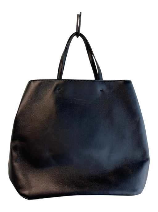 Tory Burch Black Leather goldtone hardware stars 2 Handles Tote Bag Black / Medium