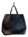 Tory Burch Black Leather goldtone hardware stars 2 Handles Tote Bag Black / Medium