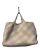 Naghedi Mint & Pink Woven 2 Handles Tote Bag Shoulder hand bag Bag Mint & Pink / Large