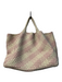 Naghedi Mint & Pink Woven 2 Handles Tote Bag Shoulder hand bag Bag Mint & Pink / Large