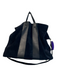 Clare V Navy & Black Suede & Leather Magnetic Closure 2 handles Tote Bag Navy & Black / Large