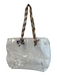 Loeffler Randall Clear Brown & White Fabric Handles Shoulder Tote gingham Bag Clear / Large