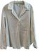 COS Size 12 Cream Cotton Corduroy Collared 1/4 Button Top Cream / 12