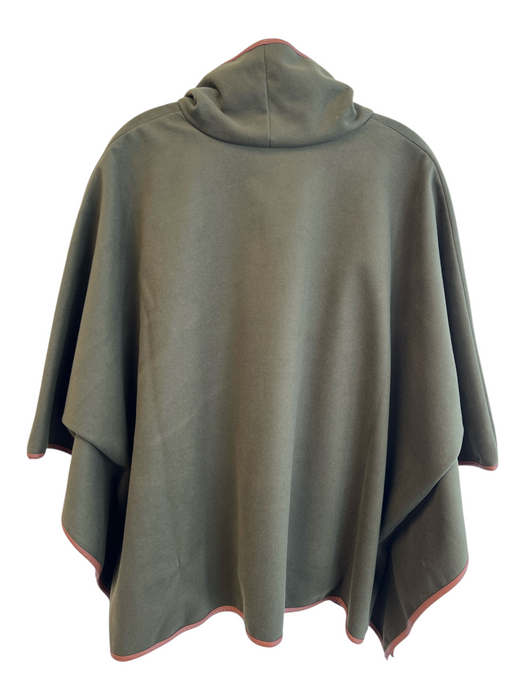 Tuckernuck Size One Size Green & Brown Polyester Blend Faux Leather Trim Jacket Green & Brown / One Size