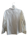 Julia Amory Size L White 100% Cotton Button Up Collared Long Sleeve Top White / L