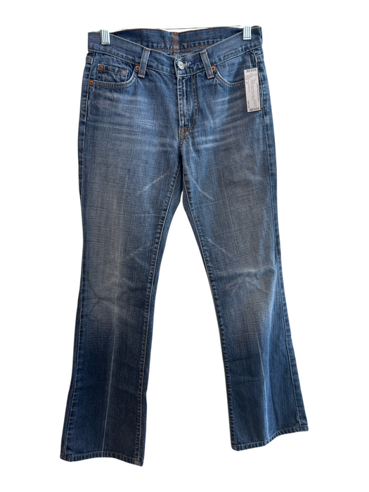 7 For All Mankind Size 27 Medium Wash 100% Cotton Mid Rise 5 Pocket Jeans Medium Wash / 27