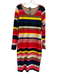 Plenty by Tracy Reese Size L Blue, Red & Beige cotton spandex Round Neck Dress Blue, Red & Beige / L