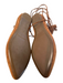 Schutz Shoe Size 6 Brown Suede Pointed Toe Lace Up Ankle Strap Flat Shoes Brown / 6