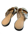 Chloe Shoe Size 37 Gold Leather Metallic Open Back Almond Toe Flat Shoes Gold / 37