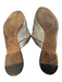 Chloe Shoe Size 37 Gold Leather Metallic Open Back Almond Toe Flat Shoes Gold / 37