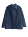 Theory Size L Navy Wool Snap Button Asymetric Front Pocket Coat Navy / L
