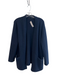 Jenni Kayne Size M Navy Merino Wool Blend Long Sleeve Open Front Pockets Sweater Navy / M